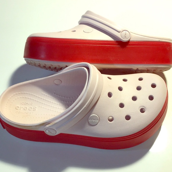 platform crocs size 8